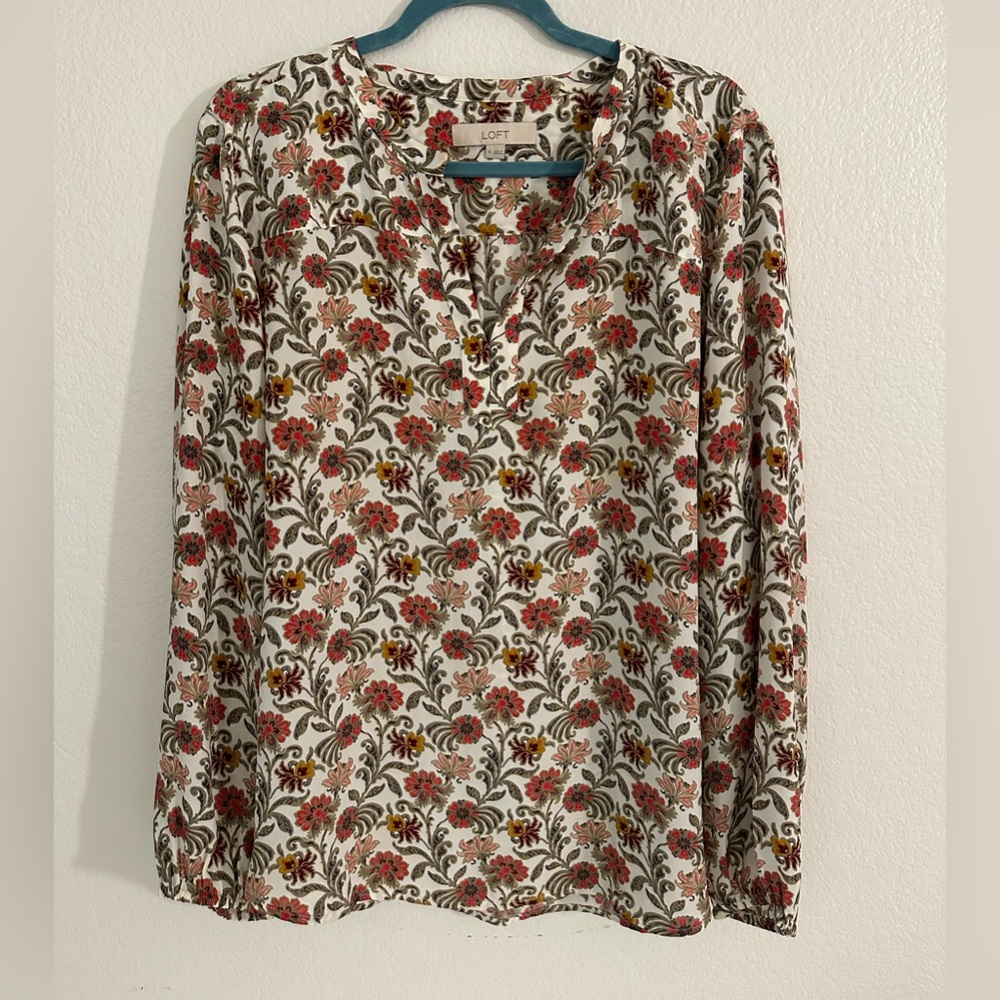 Loft long sleeve blouse